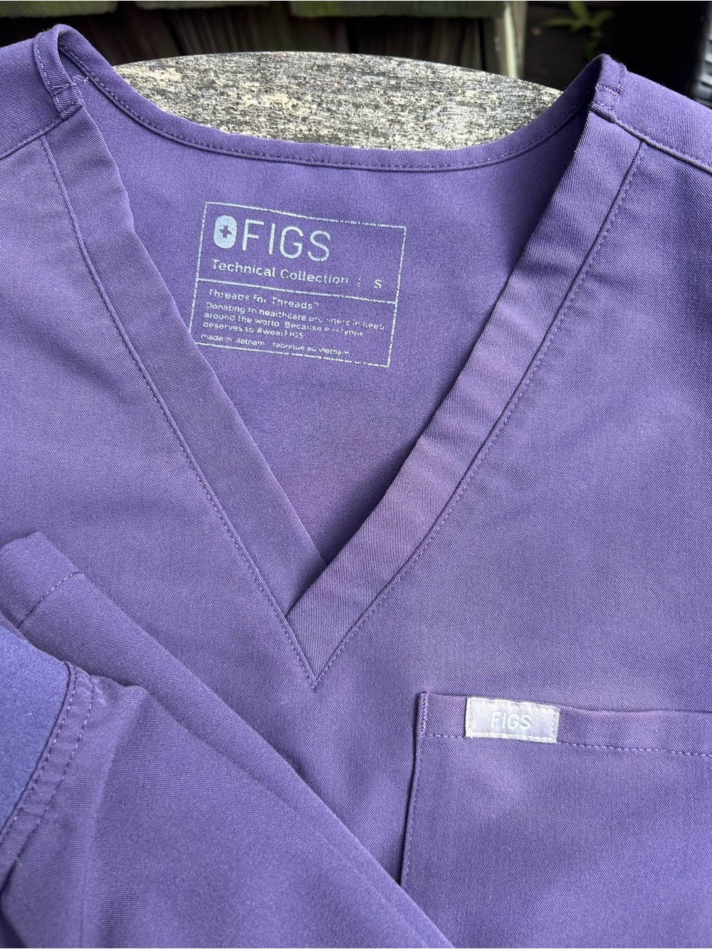 Figs Scrubs Set - Purple Shadow - Picture 3 of 3